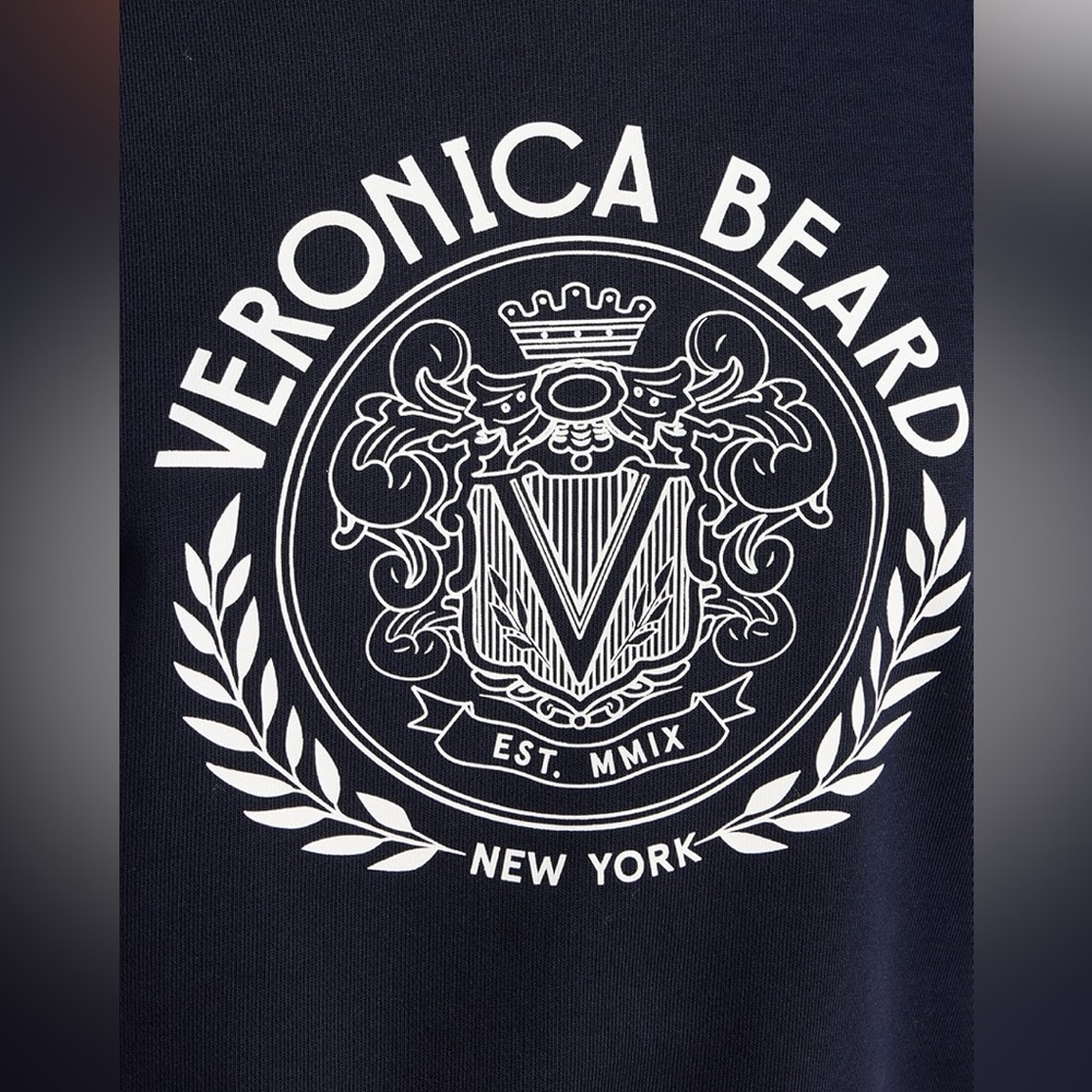 Veronica Beard Navy Sweatshirt with Emblem - Picture 5 of 14